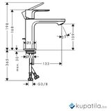  Baterija usadna s 2 cijevi jednoručna za umivaonik 110 Rebris S HANSGROHE | Eponuda.ba