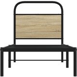 vidaXL Uzglavlje boja hrasta sonome 75 cm čelik i konstruirano drvo | shoptok.hr