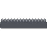 vidaXL Rubnjaci za travnjak 10 pcs Antracit 103 x 0,05 x 22 cm Čelik | shoptok.hr