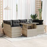  7-dijelni set vrtnih sofa svjetlosivi od poliratana | shoptok.hr
