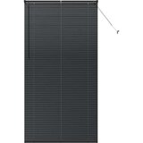 vidaXL Okenska roleta z zavesami Drugo Črna 110 x 220 cm Aluminij | Shoptok.si