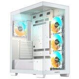 Gigabyte C500 PANORAMIC STEALTH ICE, Mid Tower, up to ATX, RGB Fusion with ARGB Connector Hub, With USB 3.0 x2 and USB 3.2 Gen2 Type-C x1 on I/O panel, White GB-C500PI ST Cene