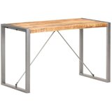  Blagovaonski stol od grubog masivnog drva manga 120x60x75 cm - Siva 120 x 60 x 75 cm 1 Grubo masivno drvo manga | shoptok.hr