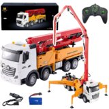 Kamion sa pumpom za beton na daljinsko upravljanje Huina 1:18 - žuto/crveni Cijene