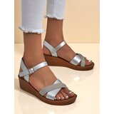 Resti Royal Fashion Women's Rhinestone Wedge Sandals Allona | Shoptok.si