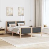  Krevetna konstrukcija Tamno siva 135 x 190 cm tkanina | Eponuda.ba