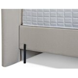 Hom`in POSTELJA Z VZMETNICO 160 cm x 200 cm , kovina, tekstil, leseni material bež | Shoptok.si