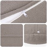  Presvlaka za jastuk 6 pcs HEERLEN Svjetlosiva &amp;Oslash; 50 cm Boucl&amp;eacute; Slike