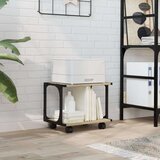  Stalak za printer s 2 razine boja hrasta 41 x 28 x 33 5 cm drveni | shoptok.hr