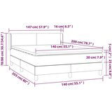  Box spring postelja z vzmetnico svetlo siva 140x200 cm žamet, (20846734) | Shoptok.si