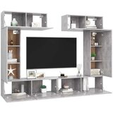  6-dijelni set TV ormarića siva boja betona od iverice | shoptok.hr