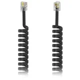 telefon priključni kabel [1x RJ10 vtič 4p4c - 1x RJ10 vtič 4p4c] 3 m črna, (20411123)