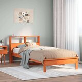  Krevet s regalom za knjige bez madraca 100 x 200 cm od borovine Cijene