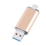 INF 2-v-1 USB pomnilniški ključek z USB 3.0 in USB-C (64 GB) Gold, (21273865) Cene