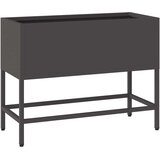 Povišeni Vrtni Planter Crna 60 x 26 x 45 cm Čelik | shoptok.hr