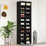 Ormarić za cipele crni hrast 54x34x183 cm konstruirano drvo | shoptok.hr