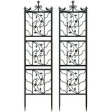 SupplySwap Metalni vrtnarski trellis, eleganten dizajn, trdna železna konstrukcija, črna, (5000218423) | Shoptok.si