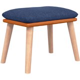 The Living Store Stolček za noge moder 45x29,5x35 cm blago in umetno usnje - Stolček Za Noge, (21419742) | Shoptok.si