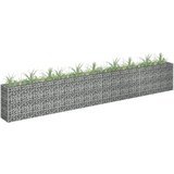 vidaXL Gabionska sadilica od pocinčanog čelika 360 x 30 x 60 cm | shoptok.hr