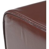  Klupa 60 x 30 x 45 cm Prava koža Tamno smeđa | shoptok.hr