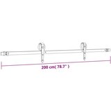  Drsna vrata s kompletom vodil 85x210 cm trdna borovina, (20999110) | Shoptok.si