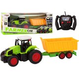  Traktor na daljinsko upravljanje s prikolicom RC 1:16 zeleni daljinski upravljač | shoptok.hr