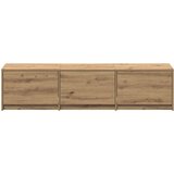 TV omarica z LED Umetni hrast 165 x 34 x 40 cm Konstruiran les, (5000202752) | Shoptok.si