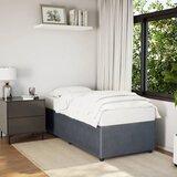 Maison Chic Posteljni okvir - Enojna postelja - Postelja za odrasle brez vzmetnice temno siv 90x200 cm žamet-J7972, (21759833) | Shoptok.si