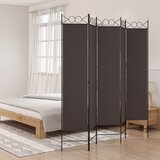 Sobna pregrada s 5 panela smeđa 200 x 200 cm od tkanine | shoptok.hr