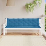  Jastuci za vrtnu klupu 2 kom plavi 200x50x7 cm tkanina | shoptok.hr