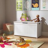 Kinder Home drvena dječja škrinja za igračke i klupa 2 u 1 JWTR-3086 bijela | shoptok.hr