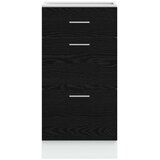 Kuhinjska baza ormarića s ladicama Crni hrast 40 x 46 x 81,5 cm | shoptok.hr