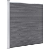 vidaXL Vrtna ograja WPC 1391x186 cm siva | Shoptok.si