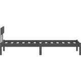  Okvir za krevet od borovine sivi 90 x 190 cm jednokrevetni | Eponuda.ba