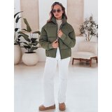DStreet Kurtka damska zimowa krótka pikowana VIBEGIRL zielona | Shoptok.si