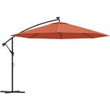  Konzolni suncobran s LED svjetlima 350 cm terakota | shoptok.hr