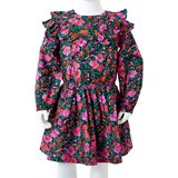  Dječja haljina s dugim rukavima jarkoružičasta 92 | shoptok.hr