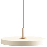 krem led viseća svjetiljka s mogućnosti zatamnjivanja s metalnim sjenilom ø 31 cm asteria plus mini –