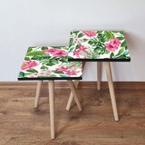 Hanah home 2Shp97 - green greenpinkwhite nesting table (2 pieces) | ePonuda.com