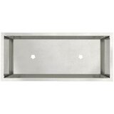 Povišeni Vrtni Planter Srebrno 60 x 26 x 45 cm Nehrđajući čelik | Eponuda.ba