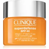 Clinique Superdefense™ SPF 40 Fatigue + 1st Signs of Age Multi Correcting Gel krema proti prvim znakom staranja za vse tipe kože SPF 40 50 ml