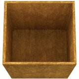 vidaXL Cvetlično korito sivo 52x48x75 cm vremensko odporno jeklo | Shoptok.si