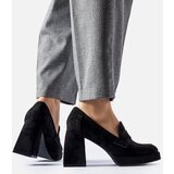 Gemre Black pumps on high block heel Solaine | Shoptok.si