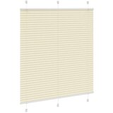 vidaXL Plisirana roleta krem 120x100 cm širina tkanine 119,4 cm | shoptok.hr