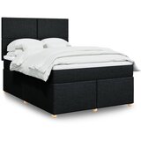 Maison Chic Box spring postelja - Vzmetna postelja z vzmetnico črna 140x200 cm blago SL24077, (21879814) | Shoptok.si