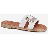ARTIKER Womens Flat Sandals With Decorative Detail White | Shoptok.si