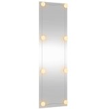  Zidno ogledalo s LED svjetlima 30 x 100 cm stakleno pravokutno | Shoptok.si