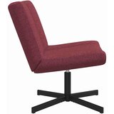  Stolica na kotačiće Vinska crvena 63 x 75 x 76 cm tkanina | shoptok.hr