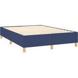  Okvir za krevet s oprugom plavi 140 x 200 cm od tkanine | shoptok.hr