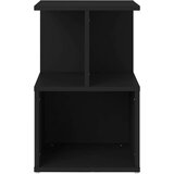  Nočna omarica 2 kosa črna 35x35x55 cm iverna plošča, (20623874) | Shoptok.si